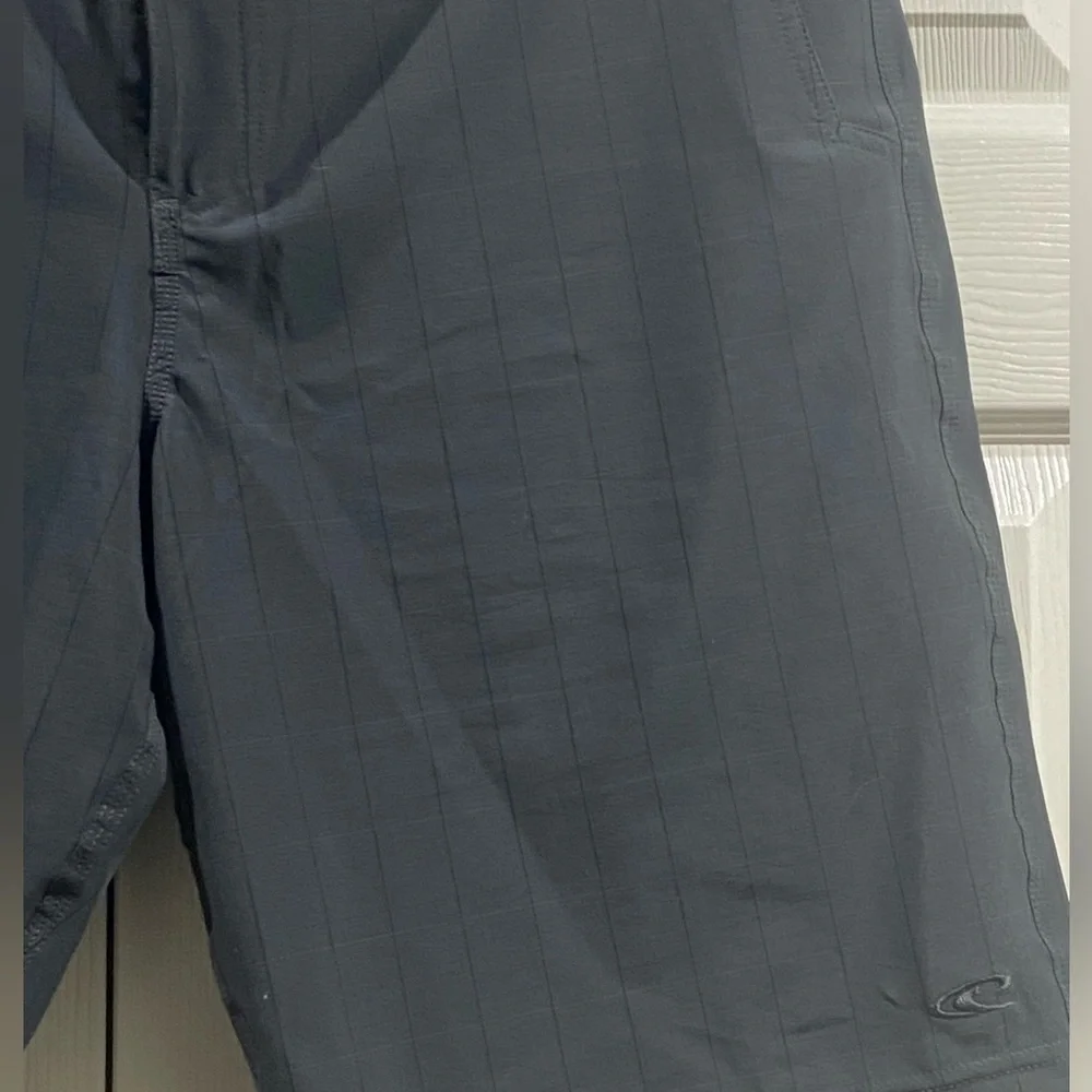 O'neill Mens Crossover Shorts 36 x 11 Black Stretch Flat Frront Casual
